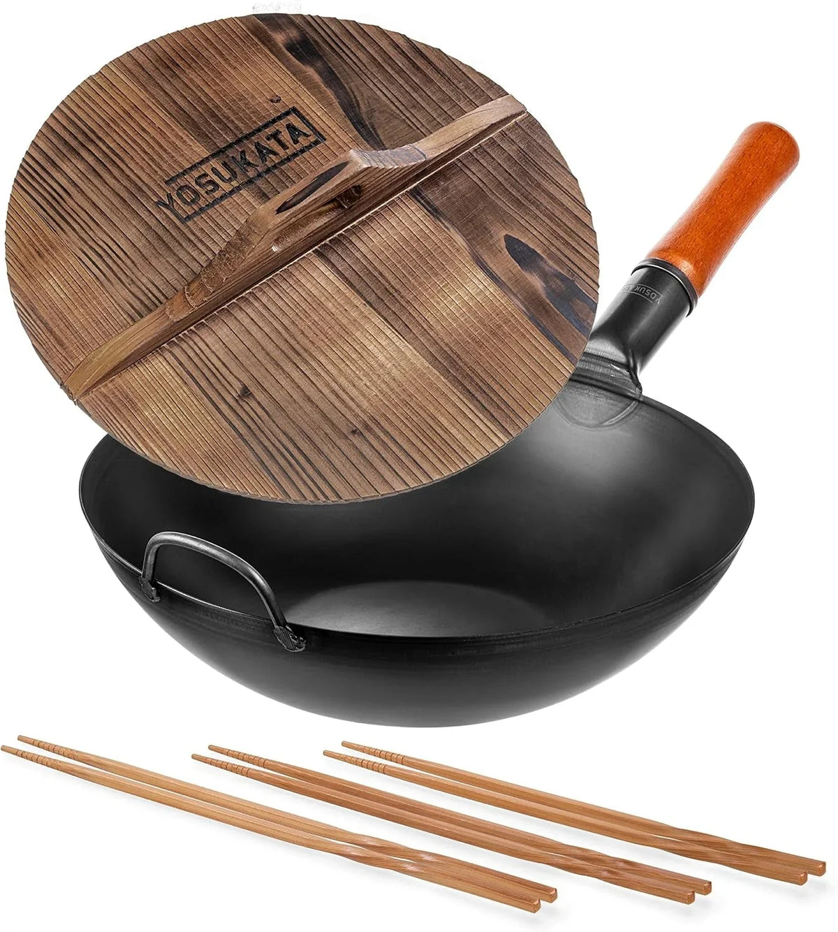 carbon-steel-wok-pan-13-5-premium-wok-cover-13-5-inch-pan-lid-natural-wooden-long-cooking-chopsticks-set-of-3-pairs