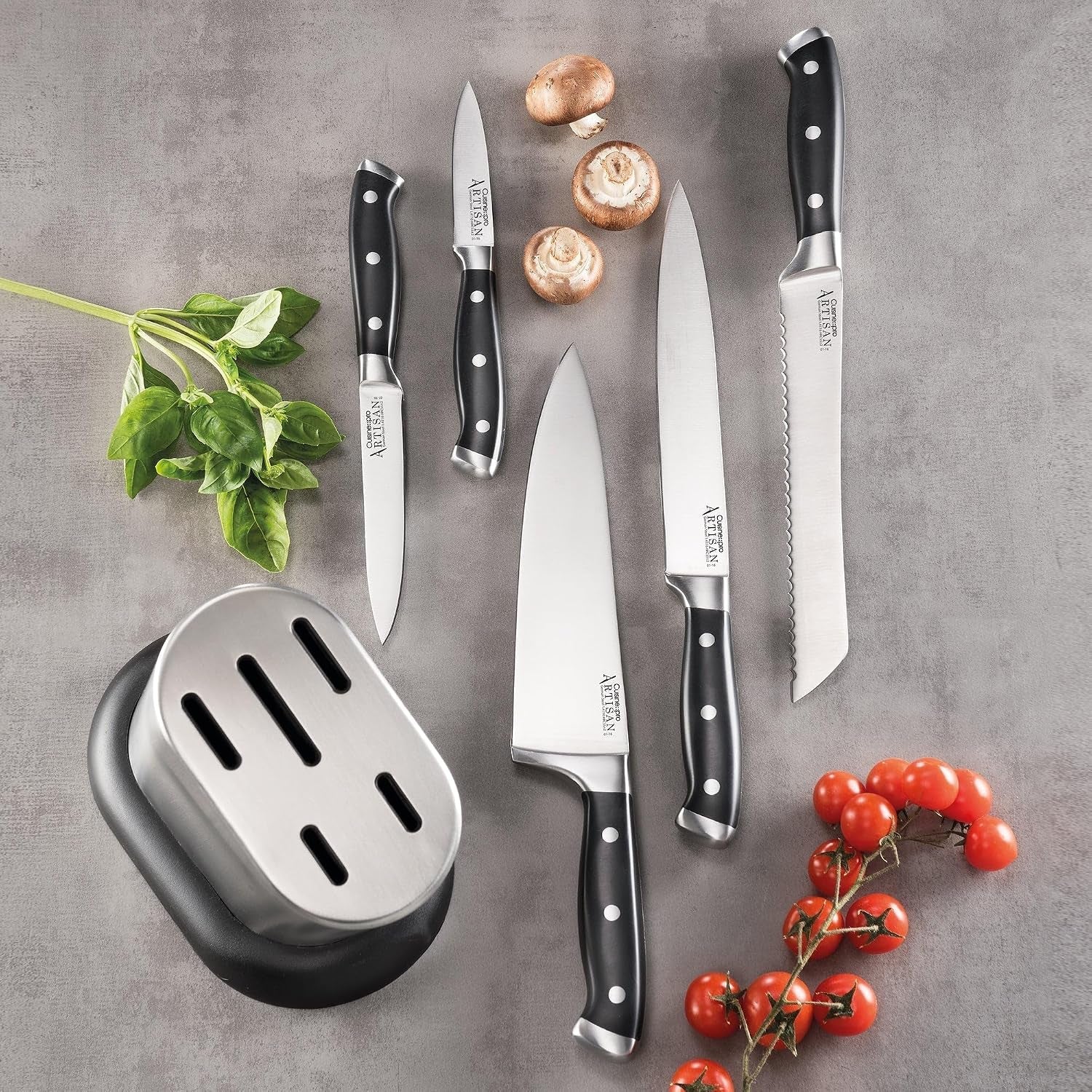 artisan-stahl-knife-block-set-6-piece-german-stainless-steel-kitchen-knives-full-tang-triple-riveted