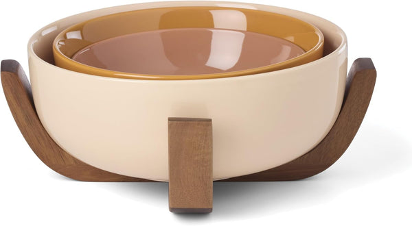 24 Seven Colors Sunbaked Porcelain Nesting Bowl Set, 4-Piece1