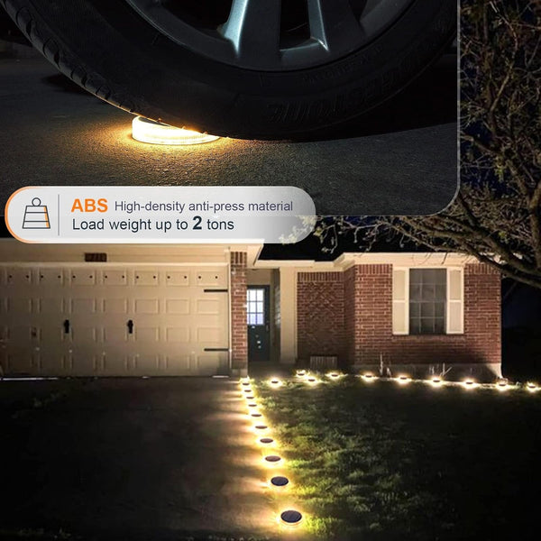 Stick on Solar Dock Deck Step Lights Outdoor Waterproof 4 Pack5