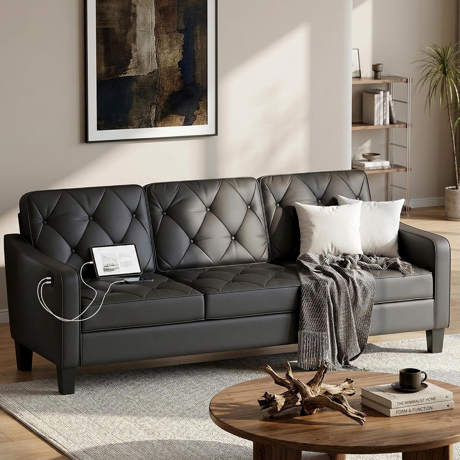 83-black-faux-leather-3-seater-couch-mid-century-tufted-sofa-living-room
