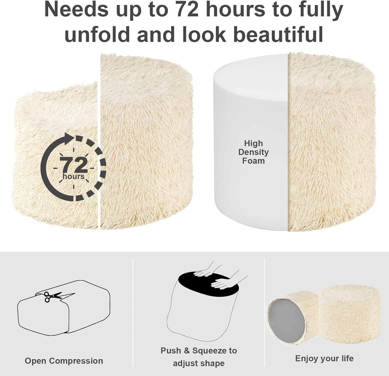 round-pouf-ottoman-foot-rest-footstool-17-x-14-inch-beige-high-density-one-piece-foam-firm-stable-for-couch-bedroom-living-room-mechine-washable-cover