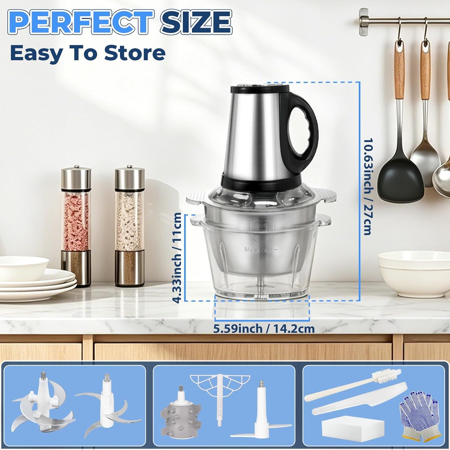 food-processor-2-bowls-8cups-8cups-800w-food-chopper-meat-grinder-2-sets-stainless-steel-blade-pure-copper-motor-small-food-processor-for-meat-vegetable-garlic-onion-chicken-shredder