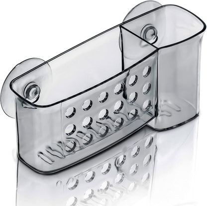 Bath Caddy Basket with Suction Cups, 6 In, Clear (1 Pack)1