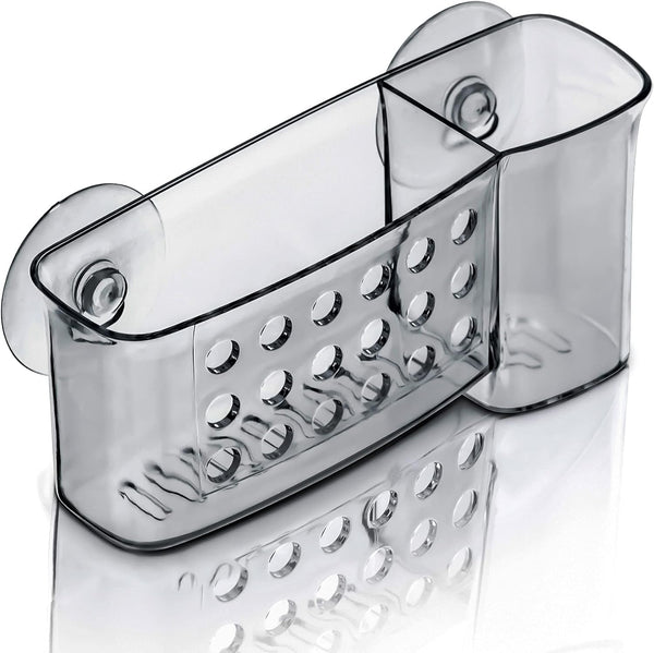 Bath Caddy Basket with Suction Cups, 6 In, Clear (1 Pack)1