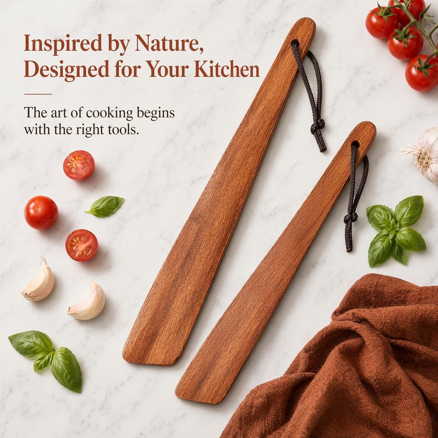 acacia-wood-spatula-set-for-cooking-12-10-inch-one-piece-narrow-head-wooden-turner-non-stick-safe-kitchen-utensils-for-frying-grilling-baking-mixing