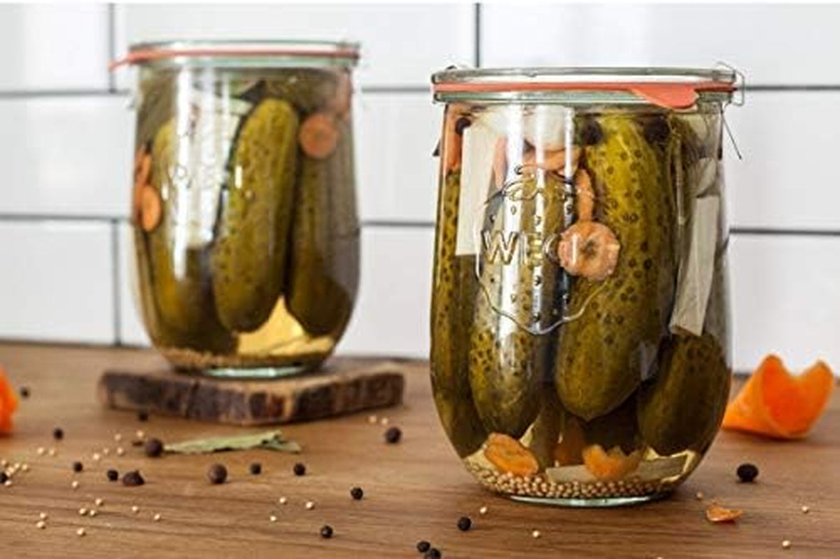 tulip-jar-sour-dough-starter-jars-for-sourdough-1-x-745-large-clear-jar-with-wide-mouth-1-liter-includes-glass-lid-rubber-seal-and-steel-clips
