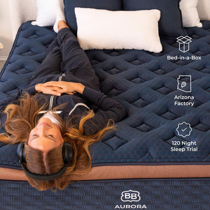Brooklyn Bedding Aurora Luxe 14 Inch King Hybrid Mattress | Soft Feel | Cloud Pillowtop Upgrade | CERTIPUR-US Certified Foam6
