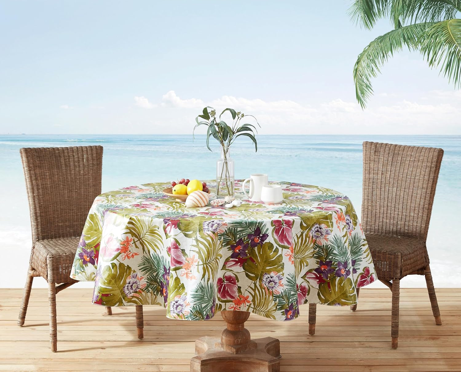kona-tropical-floral-70-inch-round-flannel-backed-tablecloth