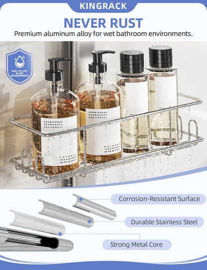 Shower Caddy Hanging,Aluminum Shower Racks for inside Shower3