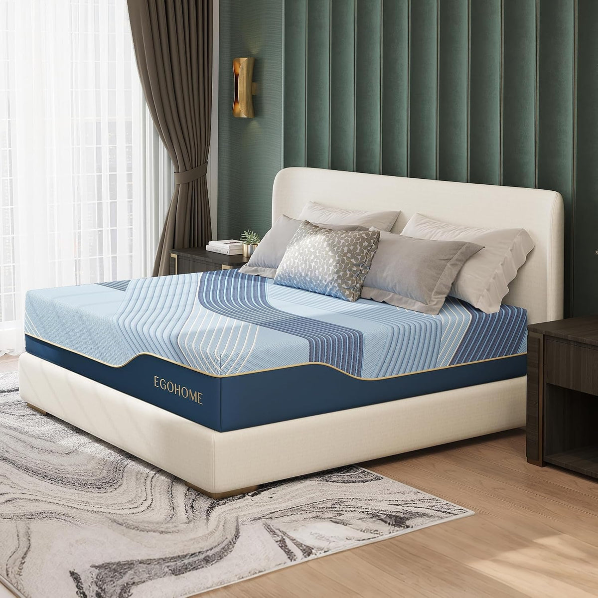 egohome-queen-mattress-hybrid-12-inch-cooling-memory-foam-medium-firm