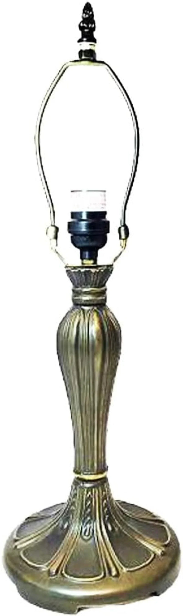 Perisian Metal Lamp Base, Dark Bronze Finish with Gold Highlights, Nicely Weighted, 18" Tall1