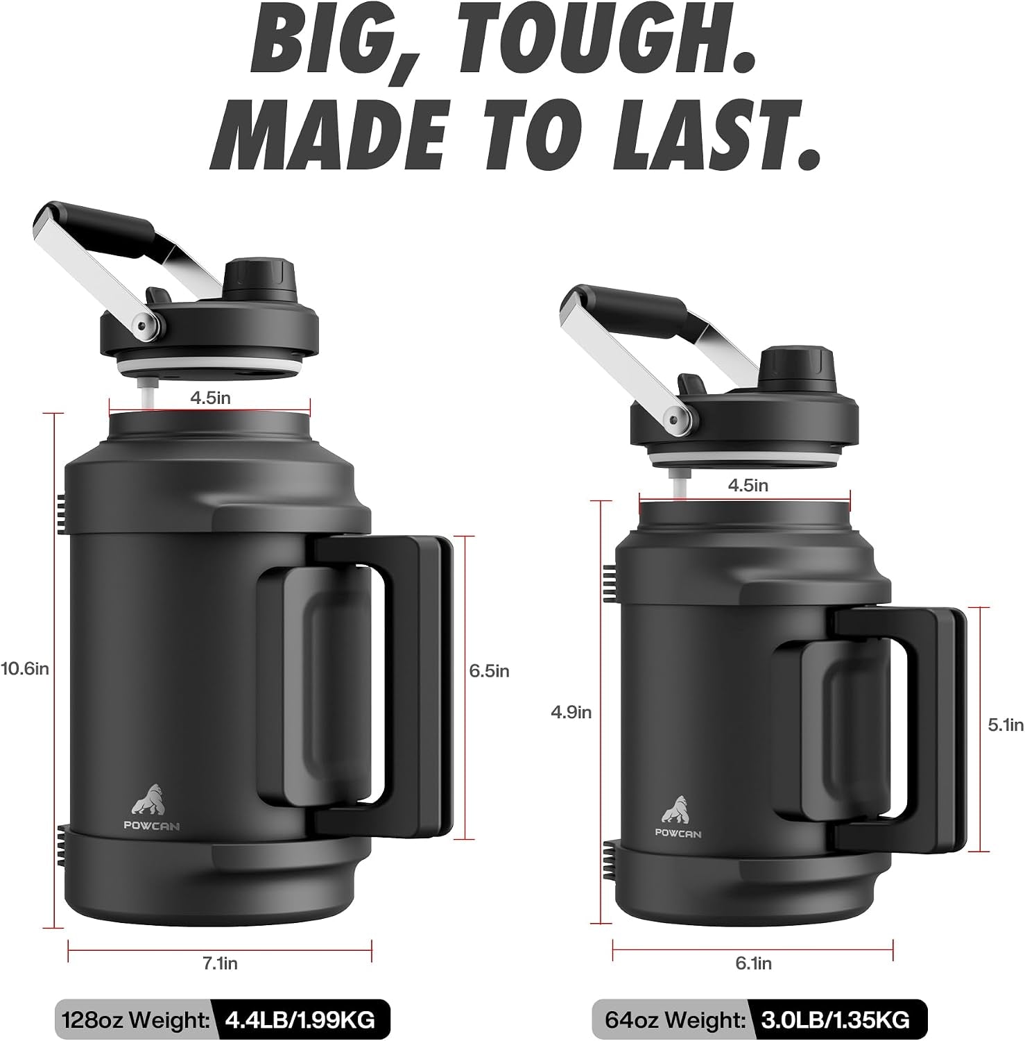 1-gallon-insulated-water-bottle-for-travel-2-in-1-straw-spout-lid-dual-handle-leakproof-keep-cold-48h-128oz-stainless-steel-water-jug-for-gym-biking-road-trip-work-home-picnic-midnight