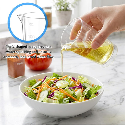2 Pcs Hair Dye Measuring Cups, 4 Oz Plastic Beaker with Graduated Scale7