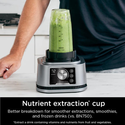 Ninja Foodi Power Blender & Food Processor, 6 Functions, Silver, SS351 | Smarttorque Motor Never Stalls. 6 Functions for Smoothies, Bowls & Dough. 72-Oz Pitcher + Processor Bowl + Cups.7