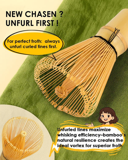 Matcha Whisk Set with 2-Pack Bamboo Matcha Whisk | Handcrafted Traditional Japanese Chasen, 100-Prong Matcha Stirrer Wisk Mixer Brush for Authentic Matcha Tea Preparation5