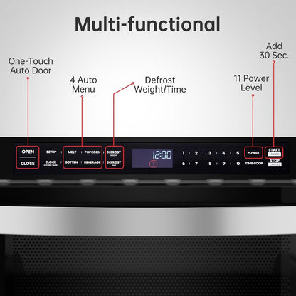 24 Inch Built-In Microwave Drawer,  1.2 Cu. Ft. Microwave Drawer with Automatic Presets, 1000 Watts with 11 Power Levels, Touch Controls, Sensor Cooking, Defrosting Rack, Stainless Steel4