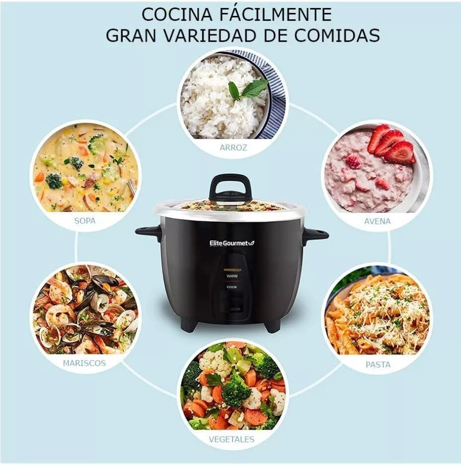 erc2010b-rice-cooker-stainless-steel-black-10-cups-cooked-5-cups-uncooked-also-makes-soups-stews-porridges-grains-and-cereals-for-versatile-cooking