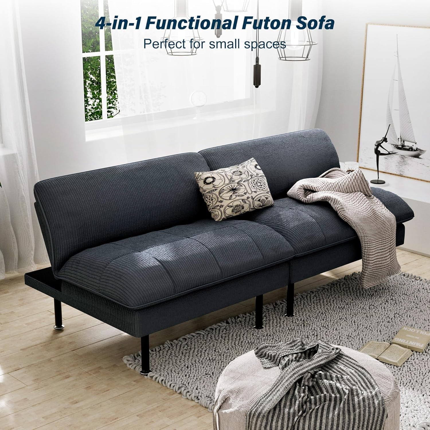 70-futon-sofa-bed-4-in-1-multi-function-couch-sleeper-with-adjustable-backrest-modern-convertible-futon-recliner-small-loveseat-for-living-room-office-grey