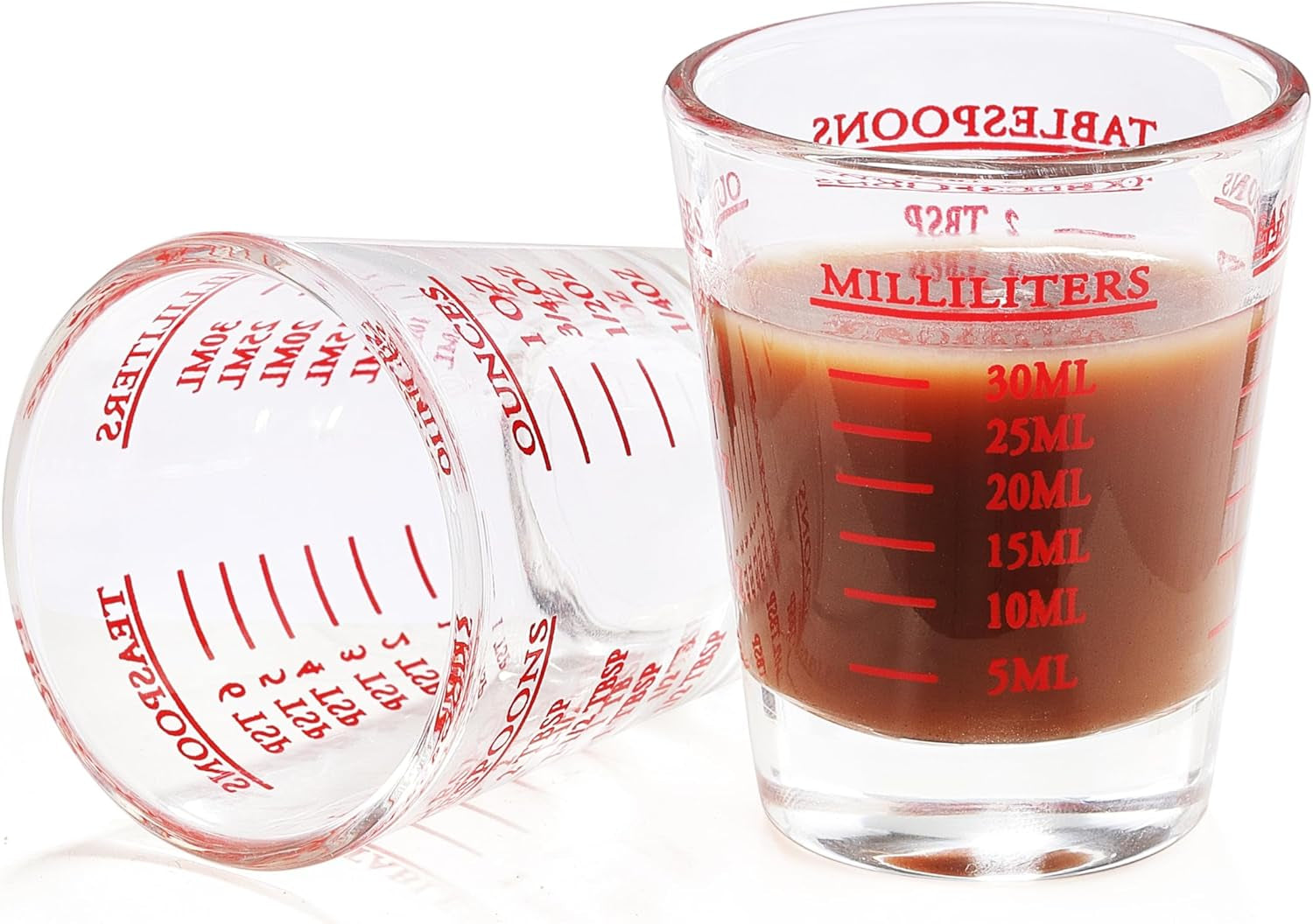 shot-glass-measuring-cup-2pcs-measuring-shot-glasses-thick-base-liquid-measuring-cup-for-espresso-shot-glass-and-measuring-glasses-four-different-units-of-measure1-oz-2-tbs-6-tsp-30-ml
