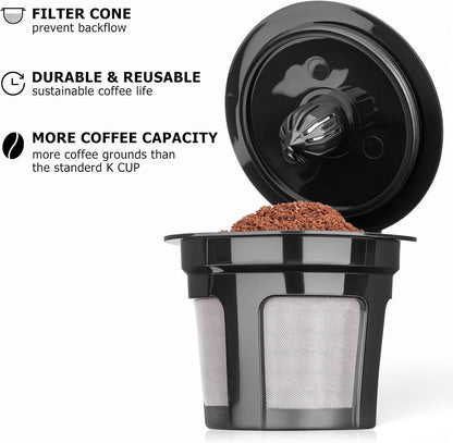Reusable K Cup Coffee Filters for Keurig, 2 Pack | Fits Keurig K-Elite, K-Classic, K-Compact, K-Latte, K-Duo, All 2.0 & 1.0 Brewers, Bpa-Free, Brew Your Favorite Ground Coffee3