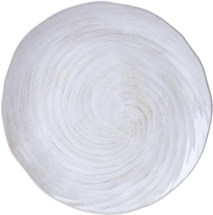 Harley 12 Piece Stoneware Hand-Crafted Dinnerware Set, Service for 4, Plate and Bowl, Modern with Organic Freeform Shape, White7