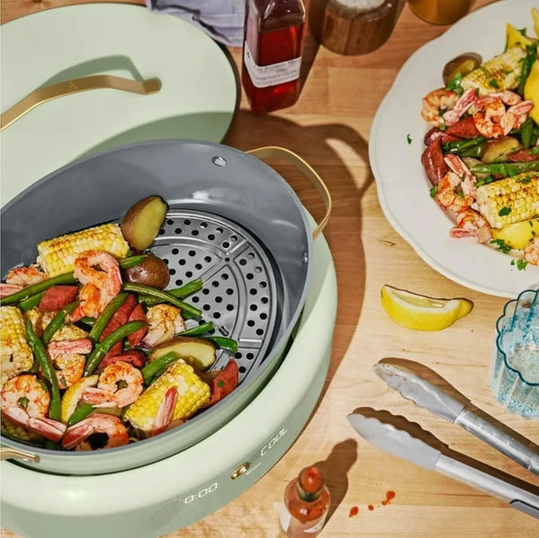 Heathy Cooking 10-In-1 6 Quarts Electric Multi-Cooker Slow Cooker, Rice Cooker, Steamer & More | Touch Control, Oven-Safe, Dishwasher-Safe | Sage Green9