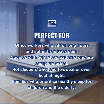 12 Inch Queen Hybrid Mattress, Medium Firm, Memory Foam and Pocket Springs, Motion Isolation, Edge Support, Pressure Relief7