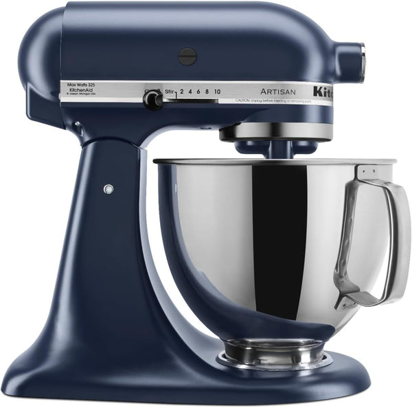 Kitchenaid Artisan, 5-Qt Tilt Head Stand Mixer, KSM150PS, Ink Blue | Includes Pouring Shield for Mess-Free Mixing, 10 Speed Settings, Easily Add Ingredients with the Tilt-Head Design1