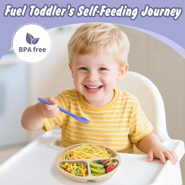 8 Pcs Silicone Baby Spoons Infant Utensils for First Stage Feeding | Soft Chewable Tips Soothe Gums, Bendable Handle for Self-Feeding, Ideal for Led Weaning, Bpa-Free, Dishwasher & Boil-Safe5