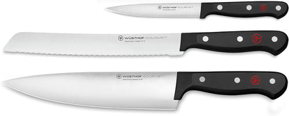WÜSTHOF Gourmet 3-Piece Chef'S Knife Set, Black1