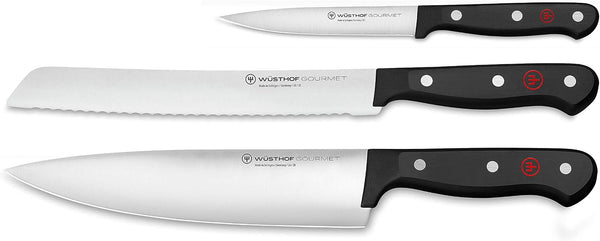 WÜSTHOF Gourmet 3-Piece Chef'S Knife Set, Black1