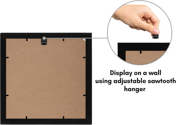4X4 Collage Picture Frame - Fits 4 - Engineered Wood - Black5