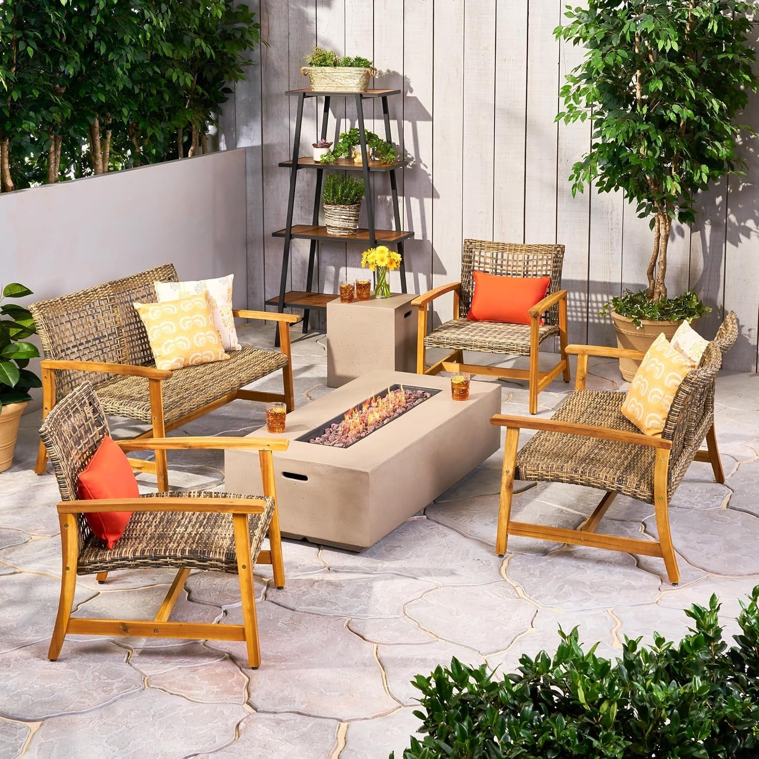 outdoor-6-piece-acacia-wood-and-wicker-conversation-set-with-fire-pit-gray-and-light-gray