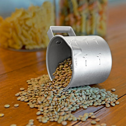 Measuring Cup, 8 Oz Metal Measuring Cup with Handle and Pour Lip for Liquid with Easy-Read Markings for Cooking and Baking, Kitchen Essential Aluminium4