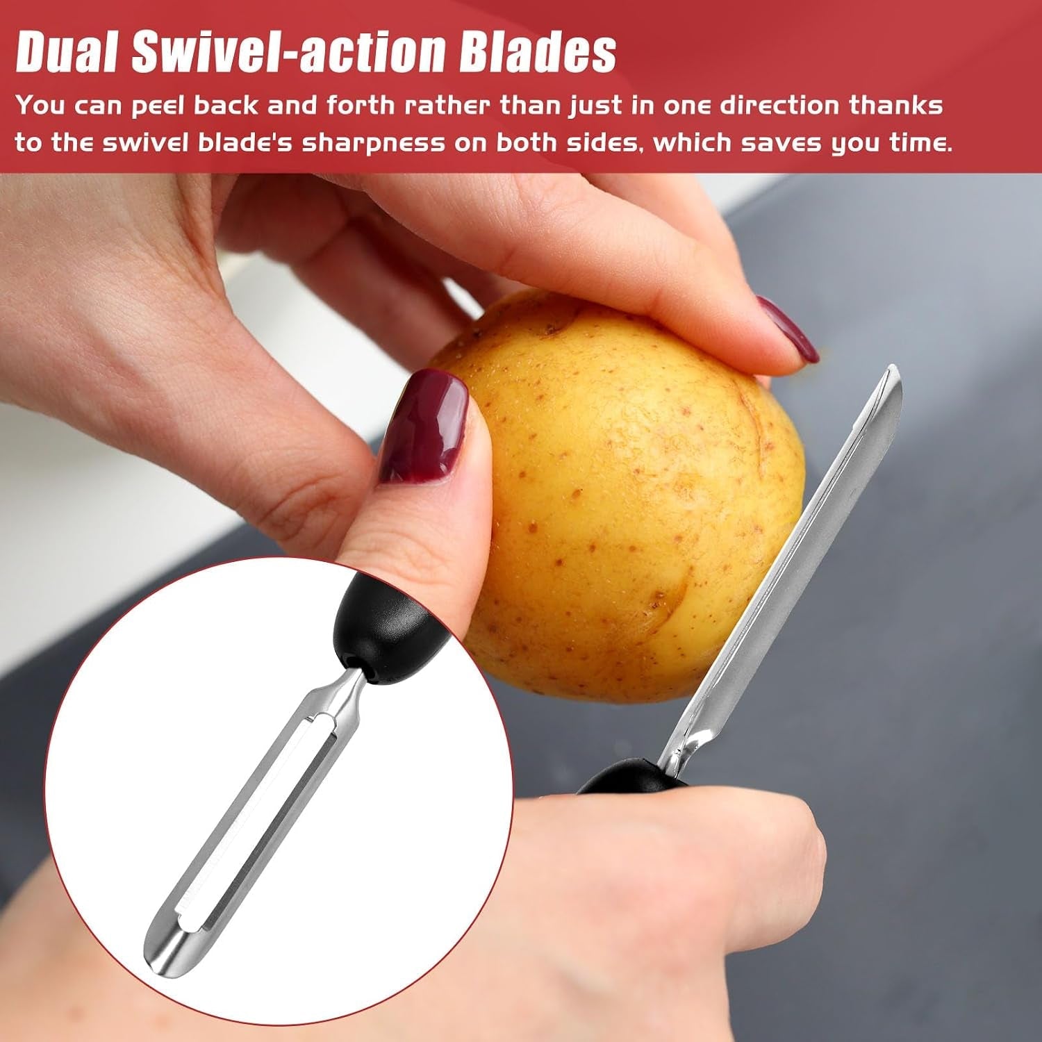 professional-1071-vegetable-peeler-stainless-steel-fruit-potato-peeler-swivel-vegetable-peeler-with-easy-grip-ergonomic-handle-ultra-sharp-stainless-steel-blades-7-1-4-inch-black