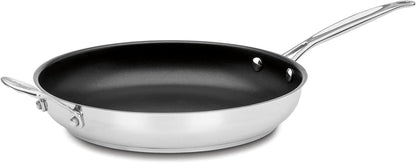 722-30HNS Chef'S Classic Stainless Nonstick 12-Inch Open Skillet with Helper Handle1