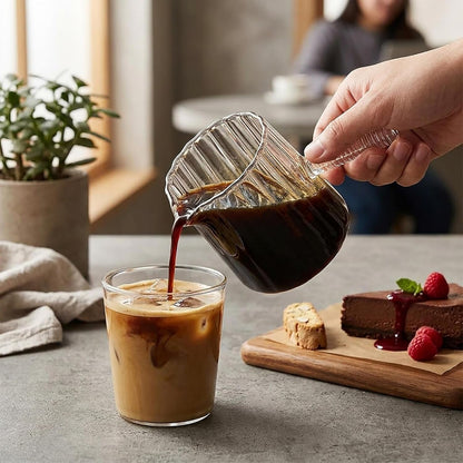 6Oz Espresso Shot Glass Measuring Cup with Handle, V-Spout for Coffee Bar9