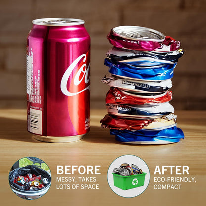 Can Crusher for Recycling - 12 Oz. and 16 Oz. Can Crusher Wall Mounted for Aluminum - Compact and Easy to Use, Mounting Rivets Included, Man Cave Accessories2