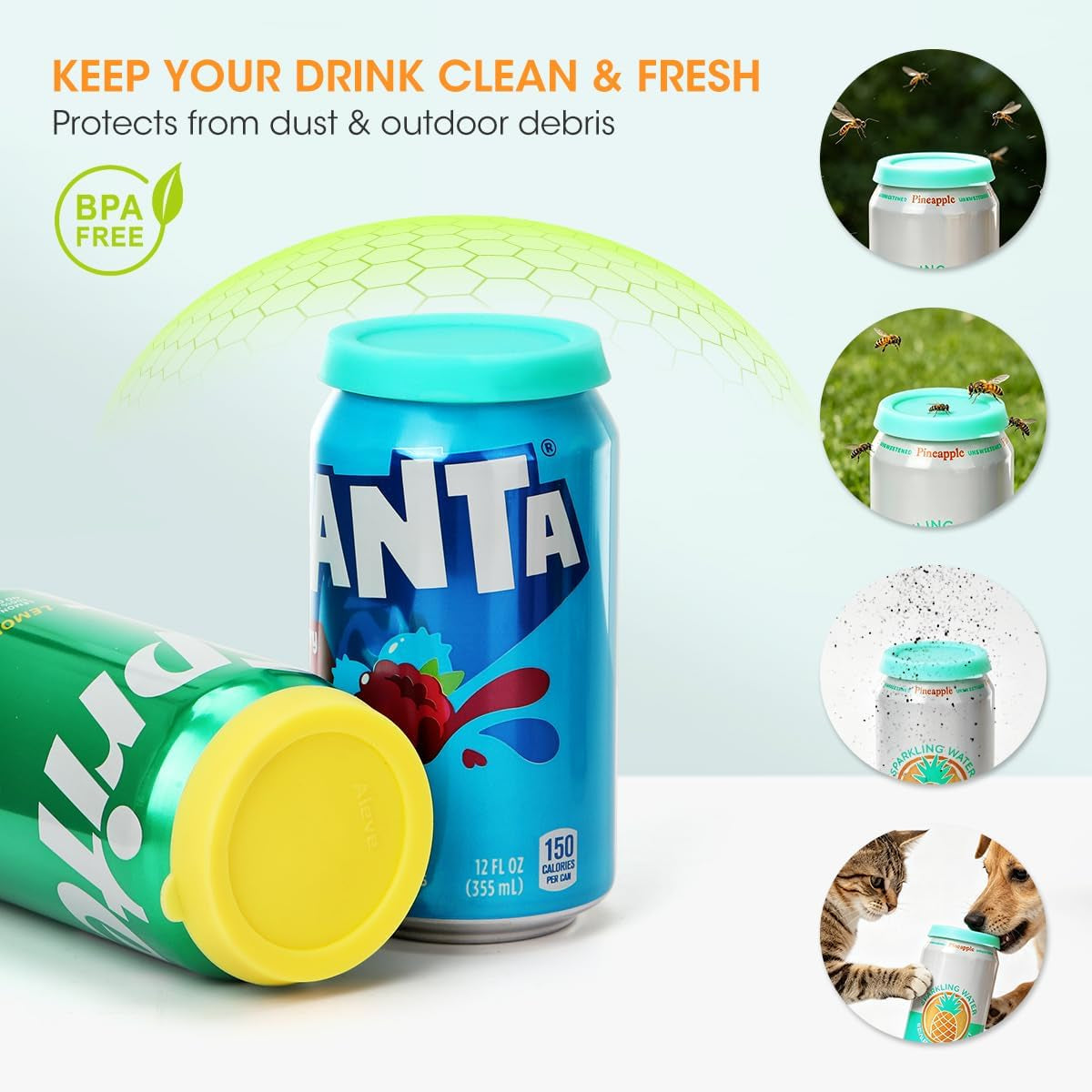 silicone-soda-can-lids-reusable-can-covers-toppers-for-soda-can-saver-for-soda-pop-coke-beverage-fits-slim-standard-mini-cans-6-pack-assorted-bpa-free