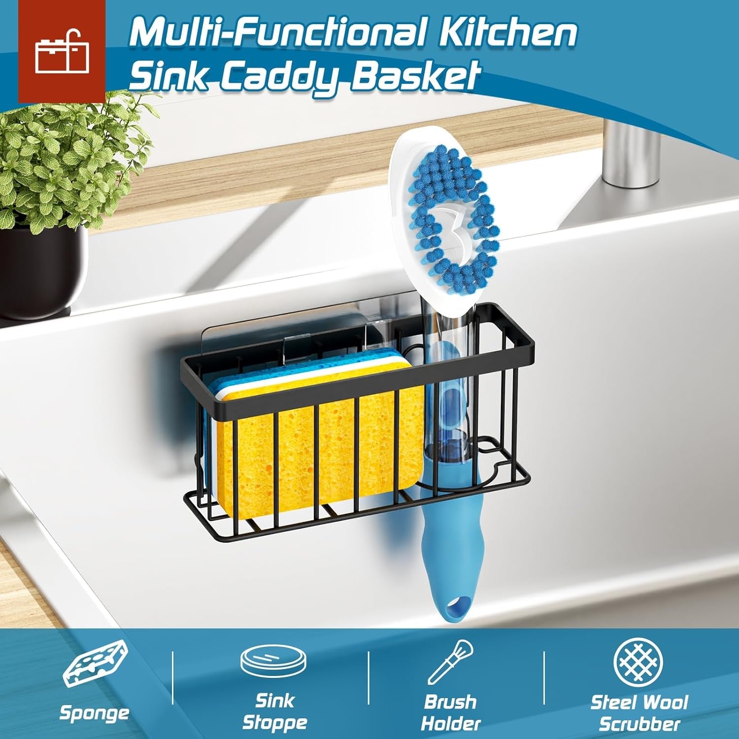 sponge-holder-for-kitchen-sink-sink-caddy-organizer-with-suction-cups-adhesive-strips-dish-sponge-holder-design-for-sponges-scrubber-stoppers-black