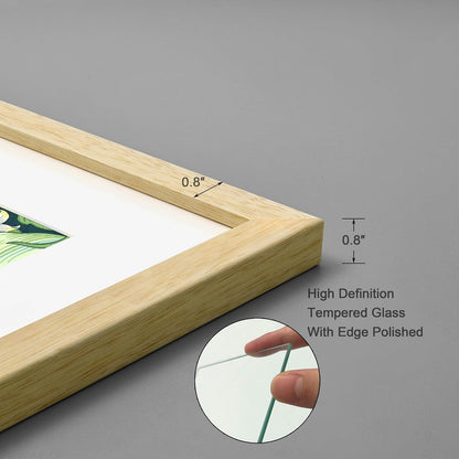 11X14 Picture Frame Made of Solid Wood Photo Frame with Real Glass for Pictures 8X10 with Mat or 11X14 without Mat, Wall Mount or Tabletop Gallery Photo Frames,Natural,4 Pack4