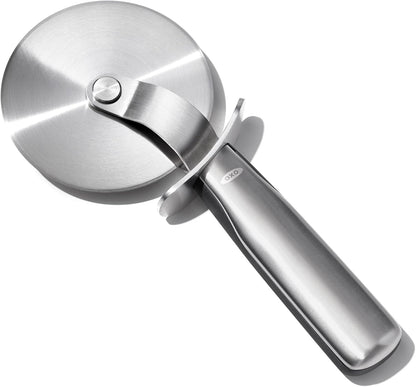 OXO Steel 4" Pizza Wheel | Large 10Cm Diameter Stainless Steel Wheel That Can Cut Thin or Thick Pasta2