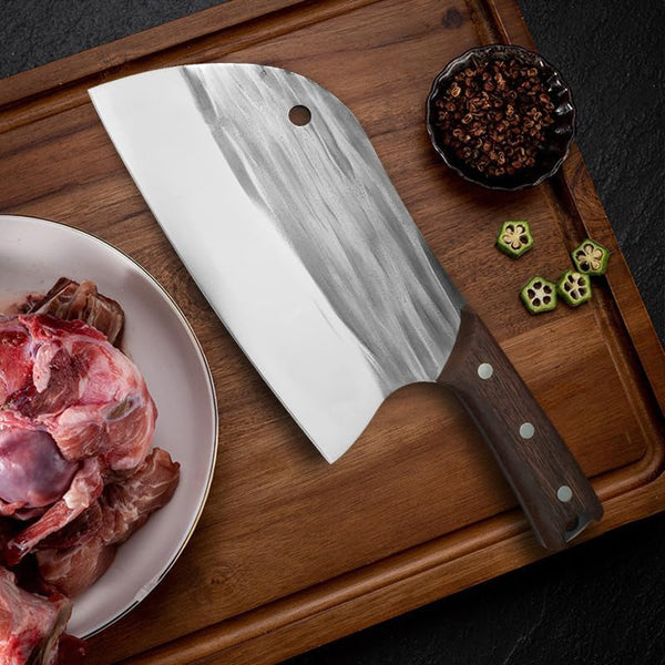 Meat Cleaver,Cleaver Knife, 8 Inch Forged Bone Chopping Knife Stainless Steel Meat Cleaver Sharp Knife for Chopping Bones Kitchen Slicing Knif Cooking Chef Knife5