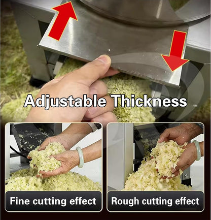 Commercial Vegetable Chopper 1800W Electric Breeding Crusher, 3500 RPM 50-120KG/H Stainless Steel Feed Processing Machine for Chicken Duck Pig, Adjustable Cutting, Home Farm Ranch Use (1800W)7