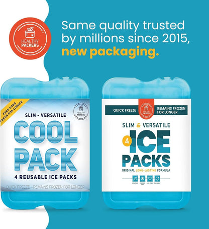 Ice Packs for Lunch Boxes & Coolers - Freezer Packs - Original Cool Pack | Cooler Accessories for Beach, Camping & Fishing | Slim & Long-Lasting Reusable Ice Pack for Cooler7