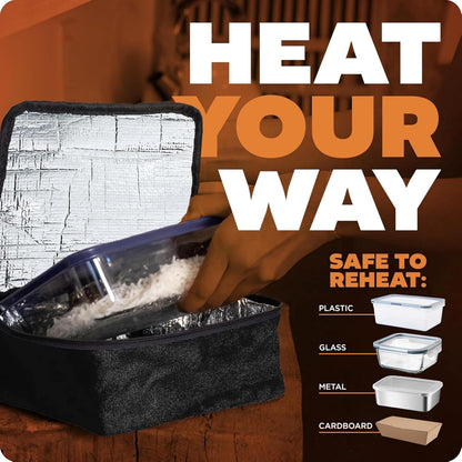 Mini Heated Lunch Box- Portable Electric Food Warmer for Men and Women - Great for Work, Office, and Construction - Cook, Reheat, and Eat on the Go - 120V - Black6