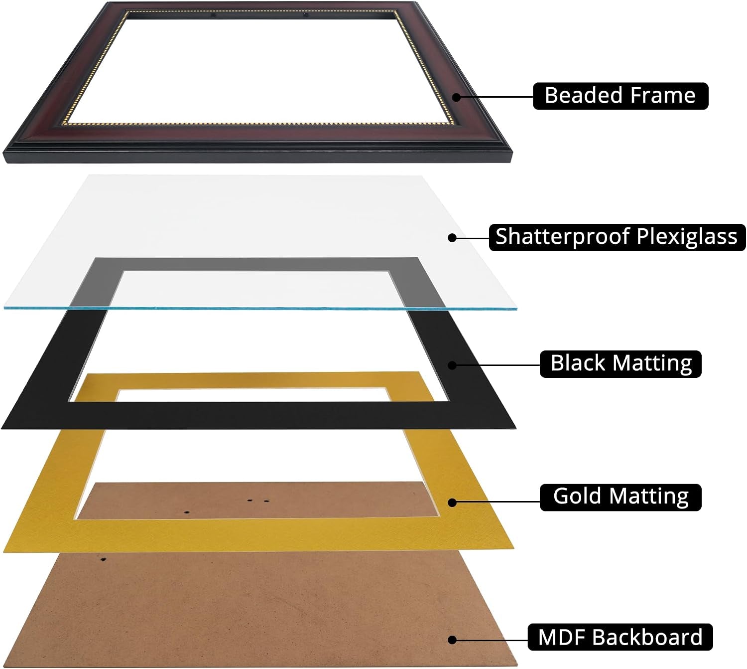 8-5x11-diploma-frame-with-black-over-gold-mat-or-display-11x14-document-without-mat-uv-protection-acrylic-mahogany-with-gold-beads