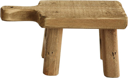 Creative Co-Op Small Wood Pedestal with Handle3