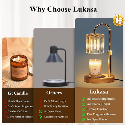 Candle Warmer Lamp, with Timer Dimmer Adjustable Height, Home Decor, Room Decor, Wax Melt Warmer for Candles, Gifts for Mom, Gifts for Mother'S Day, Birthday Gifts for Women7